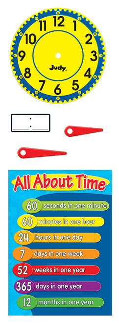 Judy® Clock Bulletin Board Set by Carson Dellosa Education, 9781609965129