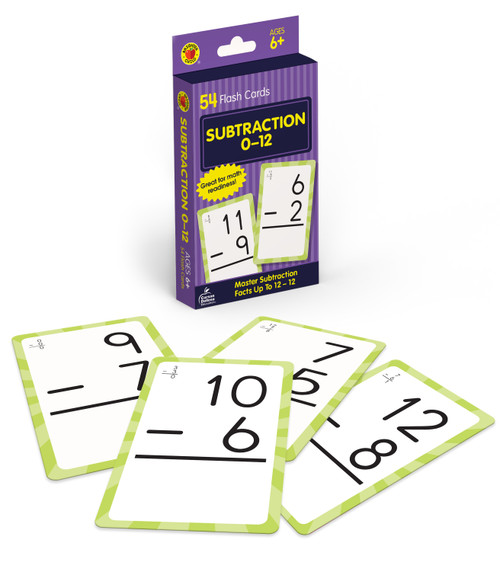 Subtraction 0 to 12 Flash Cards by Brighter Child, 9780769677217