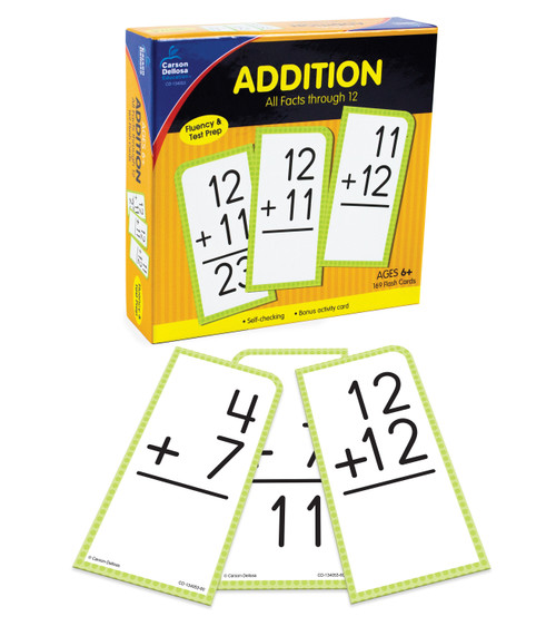 Addition All Facts through 12 Flash Cards by Carson Dellosa Education, 9781483852683