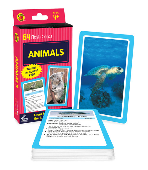 Animals Flash Cards (54 Flash Cards) by Brighter Child, Carson Dellosa Education, 9781483852829