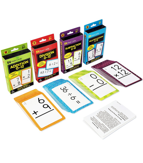 Brighter Child Math Flash Card Set - 4 sets of cards by Brighter Child, 9781483860060