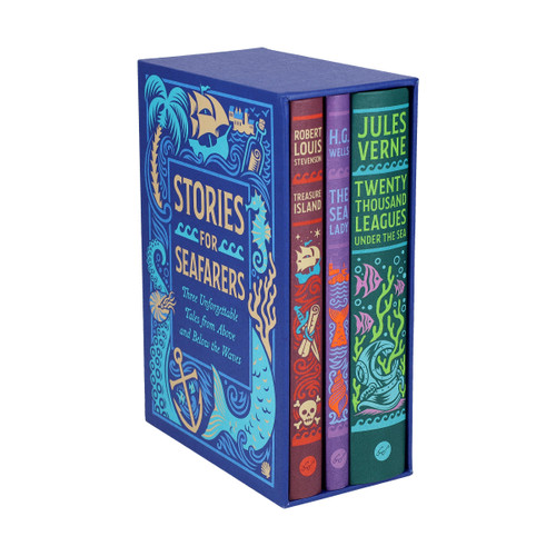 Stories for Seafarers Boxed Set (Three Unforgettable Tales from Above and Below the Waves) by Jules Verne, H. G. Wells, Robert Louis Stevenson, Jim Tierney, 9781797226217
