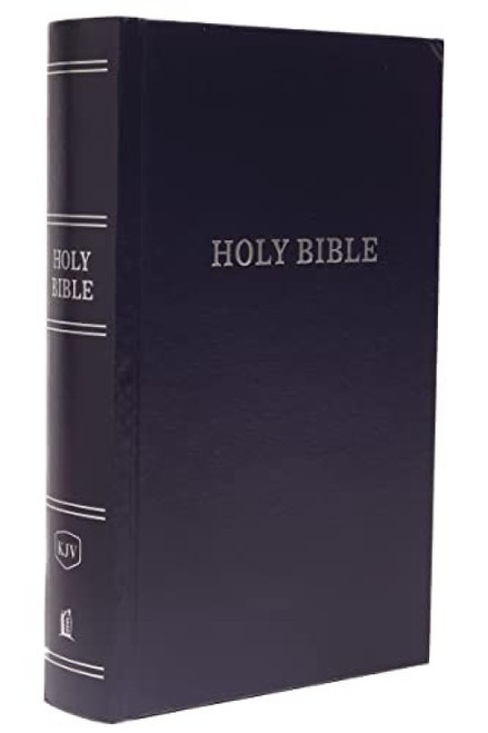 KJV, Pew Bible, Hardcover, Blue, Red Letter, Comfort Print (Holy Bible, King James Version) by Thomas Nelson, 9780718097585