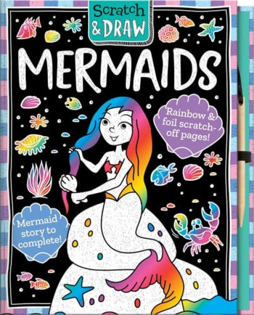 Scratch and Draw Mermaids (A Creative Scratch Art & Drawing Activity Book for Children Aged 5+) by Connie Isaacs, Barry Green, 9781801051279