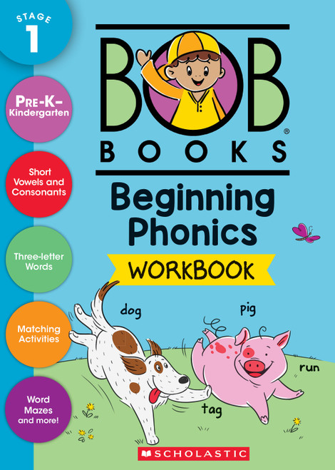 Bob Books - Beginning Phonics Workbook | Phonics, Writing Practice, Ages 4 and up, Kindergarten, First Grade (Stage 1: Starting to Read) by Scholastic, 9781546169772