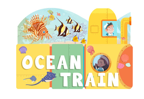 Ocean Train (An Activity Board Book) by Christopher Robbins, Susanna Covelli, 9781641709002