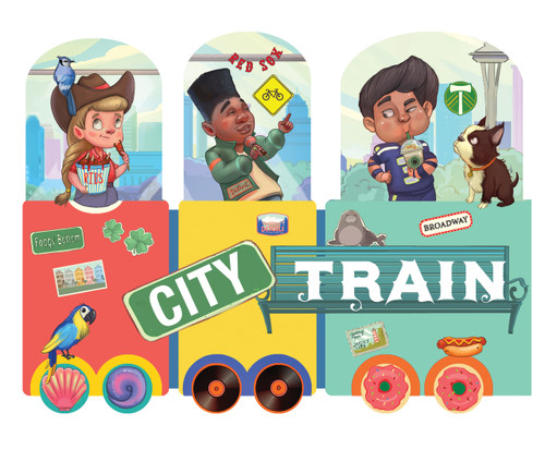 City Train (An Activity Board Book) by Stephanie Campisi, Susanna Covelli, 9781641709972