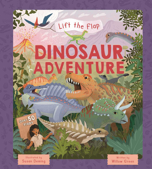 Lift-the-Flap  Dinosaur Adventure (with Over 50 Flaps) by IglooBooks, Willow Green, Susan  Deming, 9781837952434