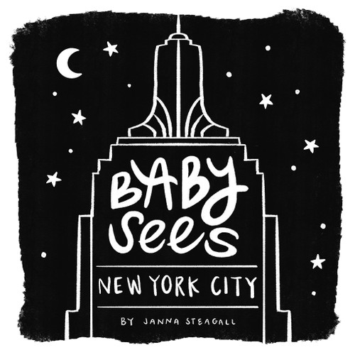 Baby Sees New York City (A High-Contrast Board Book for Babies) by Janna Steagall, 9781641708357