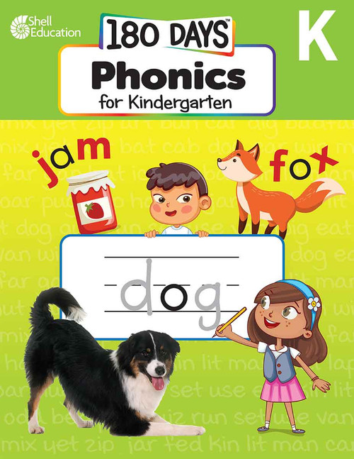 180 Days®: Phonics for Kindergarten (Practice, Assess, Diagnose) by Carol Huey-Gatewood, Carol Gatewood, 9781087662558