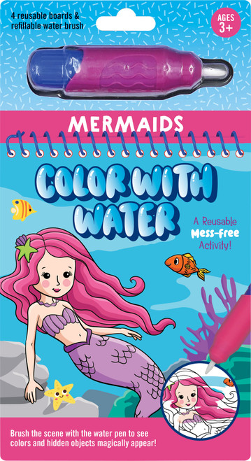 Color With Water - Mermaids (includes mess free water pen) by , 9781441345172