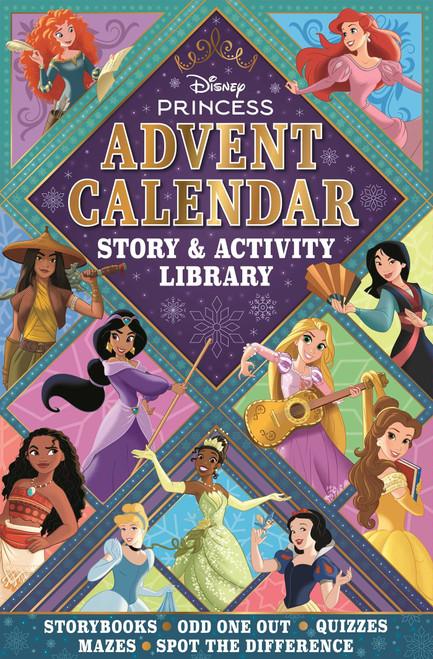 Disney Princess: 5-in-1 Advent Calendar (Story & Activity Library with 24 Books to Open Every Day Leading Up to Christmas) by IglooBooks, 9781837952328
