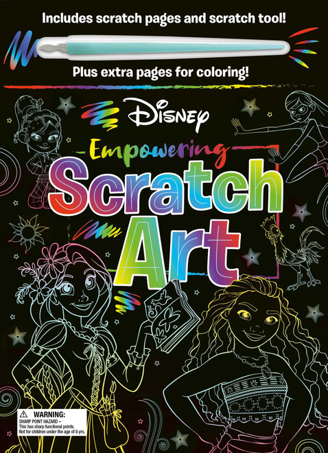 Disney: Empowering Scratch Art (with Scratch Tool and Coloring Pages) by IglooBooks, 9781837952212