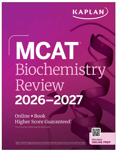 MCAT Biochemistry Review 2026-2027 (Online + Book) by Kaplan Test Prep, 9781506297385