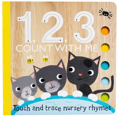 Touch and Trace: 1, 2, 3 Count with Me (Board Book for Babies and Toddlers 0-2 years old) by Editors of Silver Dolphin Books, Emily Bannister, 9781667208121