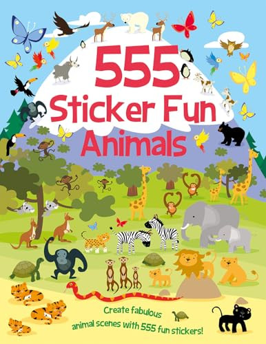 555 Sticker Fun Animals: Activity Book by Susan Mayes, Dan Crisp, 9781835553138