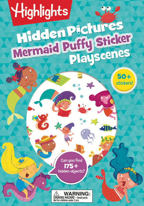 Mermaid Hidden Pictures Puffy Sticker Playscenes by Highlights, 9781639622559