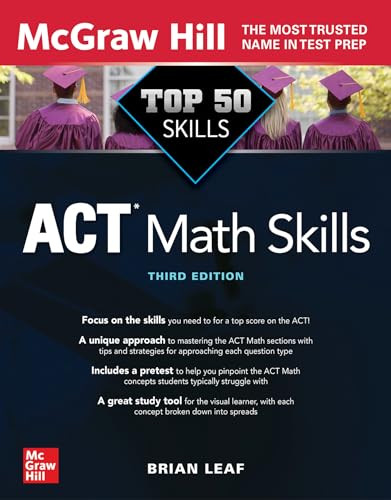 Top 50 ACT Math Skills, Third Edition by Brian Leaf, 9781264274840