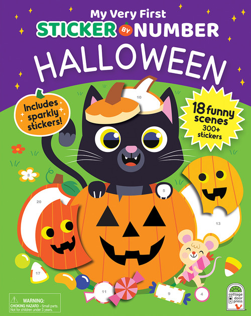 My Very First Sticker by Number Halloween by Julie Cossette, Cottage Door Press, 9798890193643