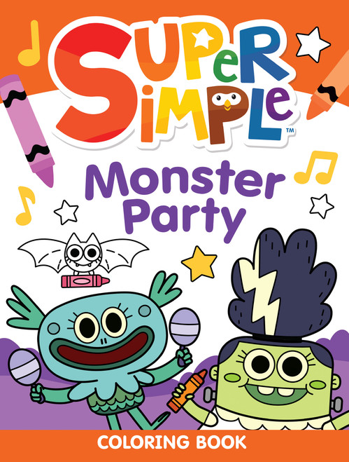 Super Simple Monster Party Coloring Book by Super Simple & Dover Publications, 9780486854823