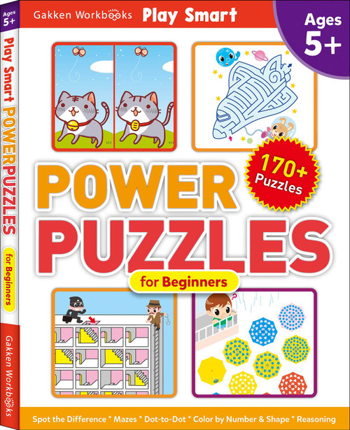 Play Smart Power Puzzles for Beginners (Ages 5+) by Gakken early childhood experts, 9784056212488
