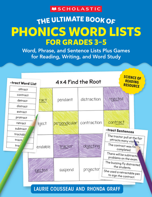 The Ultimate Book of Phonics Word Lists: Grades 3-5 by Rhonda Graff, Laurie Cousseau, 9781546113652