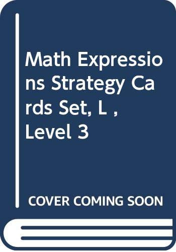 Strategy Cards, Set L Level 3 by MATH, 9780618715305