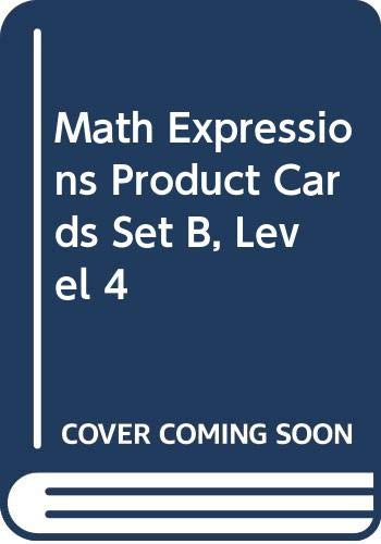 Product Cards, Set B Level 3/4 by MATH, 9780618715480
