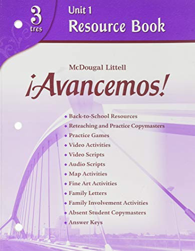 Unit Resource Book 1 Level 3 (Spanish Edition) by ML, 9780618753635