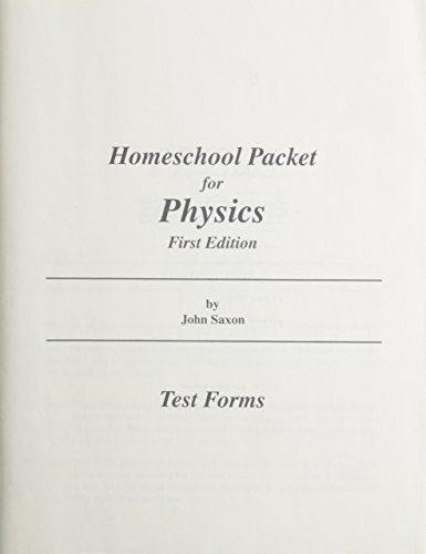 Homeschool Tests Only (First Edition) by SAXON, 9781565770850