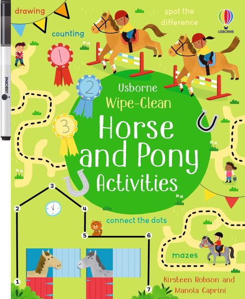 Wipe-Clean Horse and Pony Activities by Kirsteen Robson, Manola Caprini, 9781836051114