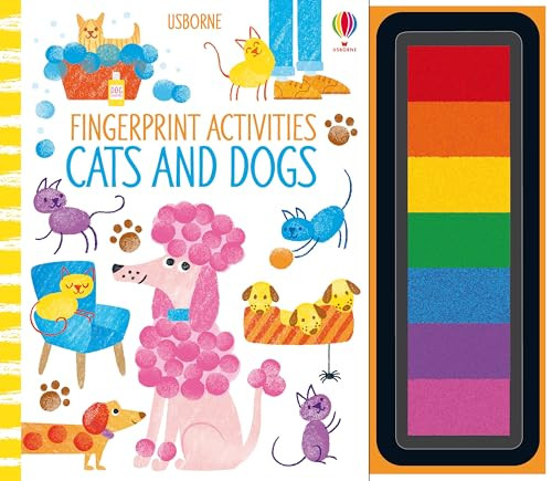 Fingerprint Activities Cats and Dogs by Fiona Watt, Candice Whatmore, 9781836051176