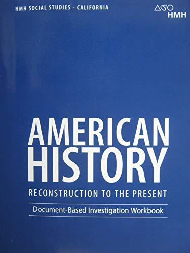 Document Based Investigation Workbook - 9781328824950 by HOUGHTON MIFFLIN HARCOURT, 9781328824950