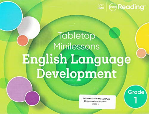 Tabletop Minilessons English Language Development Grade 1 by HOUGHTON MIFFLIN HARCOURT, 9781328491619