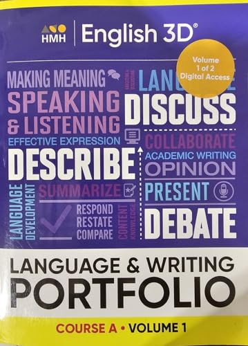 Course A Volume 1 Language & Writing Portfolio by HMH HMH, 9780358609599