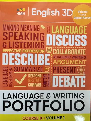 Course B Volume 1 Language & Writing Portfolio by HMH HMH, 9780358609469