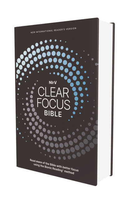 NIrV, Clear Focus Bible, Hardcover, Charcoal/Blue (Read more of the Bible with better focus), 9780310465522