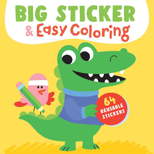 Big Sticker & Easy Coloring (Crocodile) (64 Reusable Stickers) by Yoyo Books, 9789465054070