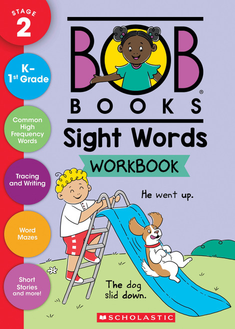 Bob Books - Sight Words Workbook | Phonics, Writing Practice, Ages 4 and up, Kindergarten, First Grade (Stage 2: Emerging Reader) by Scholastic, 9798225004750