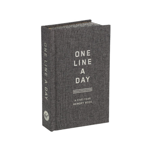 Charcoal Canvas One Line a Day (A Five-Year Memory Book) (Miniature Edition) by Chronicle Books, 9781797237367