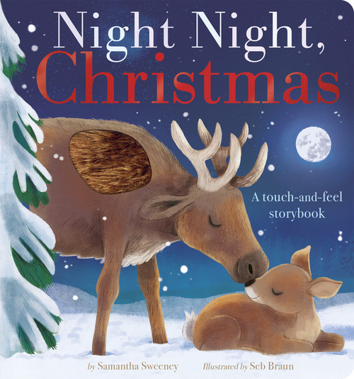 Night Night, Christmas (A touch-and-feel storybook) by Samantha Sweeney, Seb Braun, 9781664351592