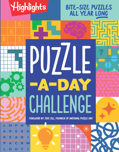 Puzzle-a-Day Challenge: Bite-Size Puzzles All Year Long  by Highlights, 9781639623341