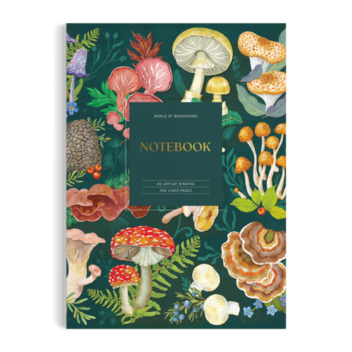 World of Mushrooms Premium A5 Notebook by Galison, 9780735385900