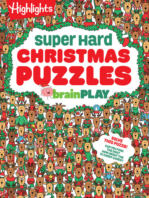 brainPLAY Super Hard Christmas Puzzles by Highlights, 9781639623433