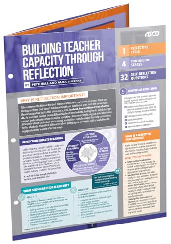 Building Teacher Capacity Through Reflection (Quick Reference Guide) by Pete Hall, Alisa Simeral, 9781416626268
