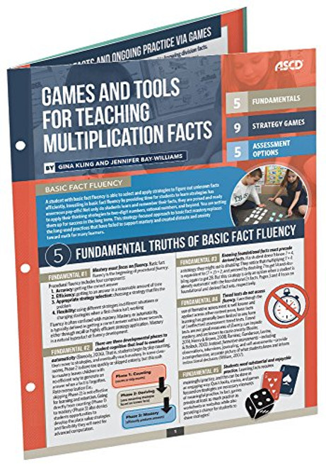 Games and Tools for Teaching Multiplication Facts (Quick Reference Guide) by Gina Kling, Jennifer Bay-Williams, 9781416626398