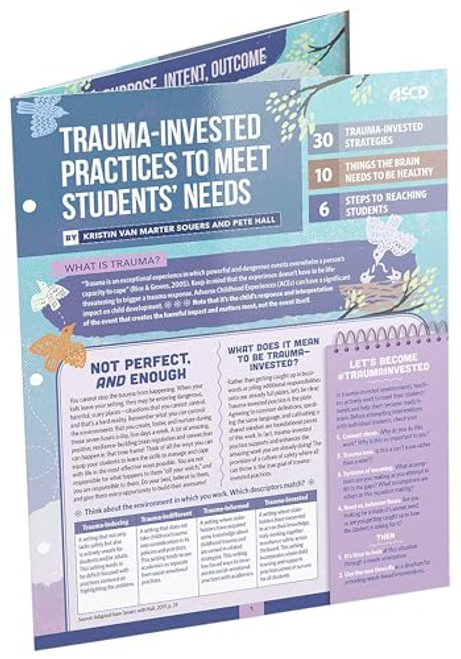 Trauma-Invested Practices to Meet Students' Needs (Quick Reference Guide) by Kristin Van Marter Souers, Pete Hall, 9781416628026