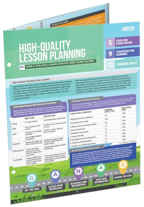 High-Quality Lesson Planning (Quick Reference Guide) by Jane E. Pollock, Susan Hensley, Laura Tolone, 9781416628729