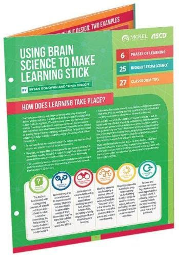 Using Brain Science to Make Learning Stick (Quick Reference Guide) by Bryan Goodwin, Tonia Gibson, 9781416629429