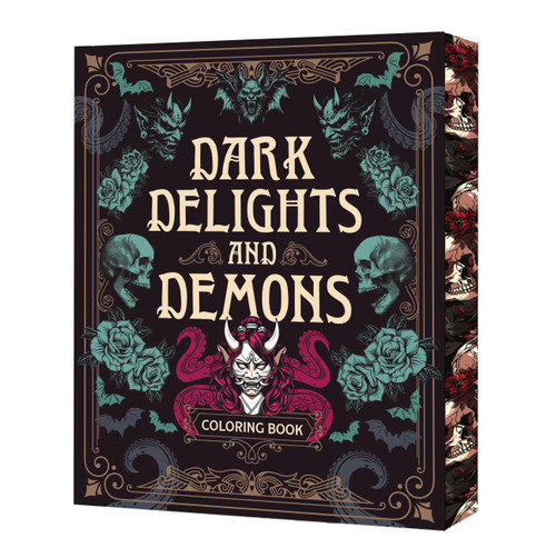 Dark Delights and Demons Coloring Book (Over 150 Macabre Masterpieces to Color with Stunning Sprayed Edges) by Editors of Chartwell Books, 9780785846338